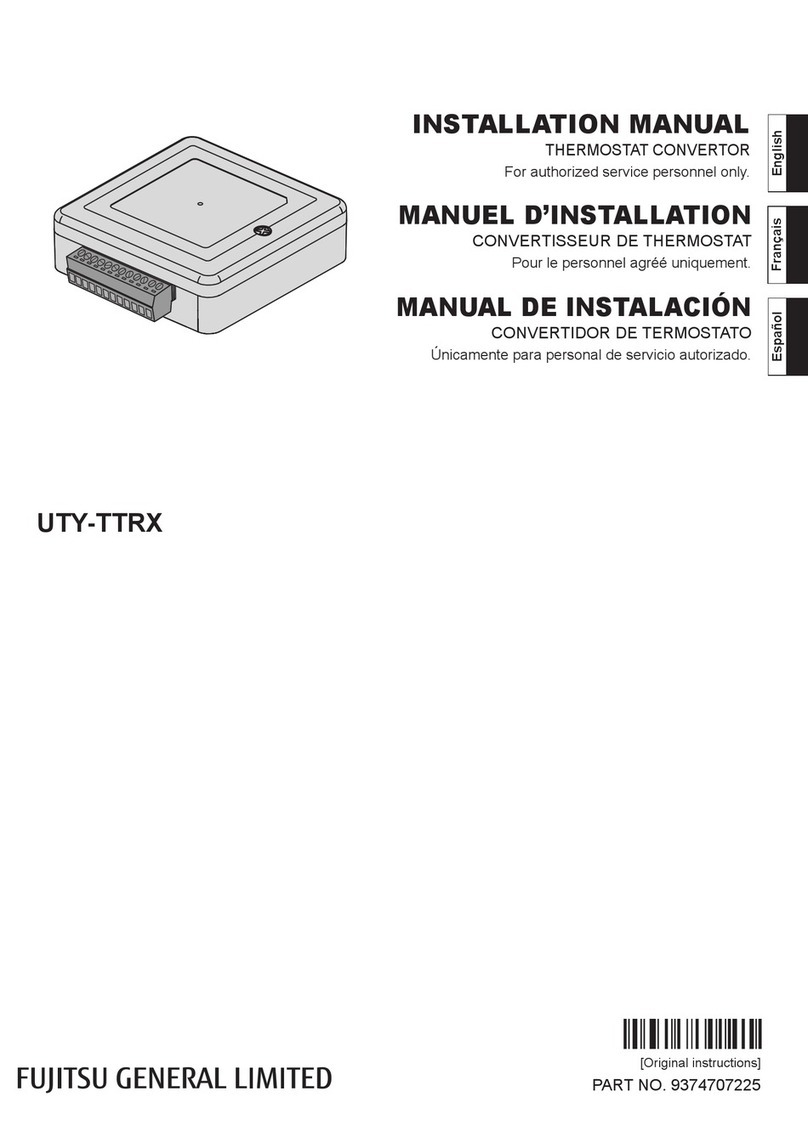 Fujitsu UTY-TTRX installation manual