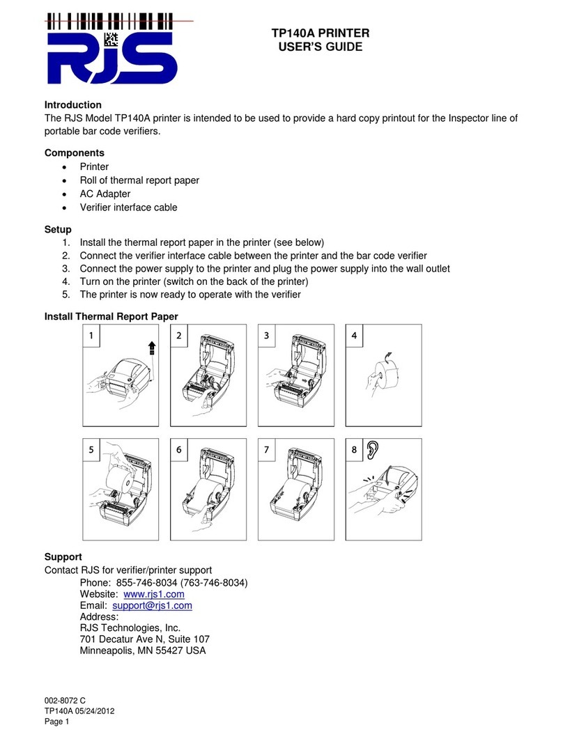 RJS TP140A User manual