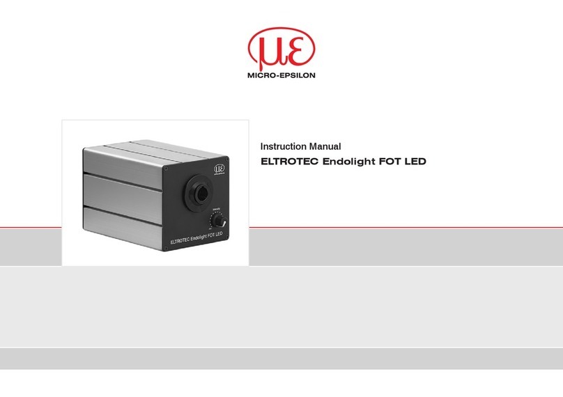 MICRO-EPSILON ELTROTEC Endolight FOT LED User manual