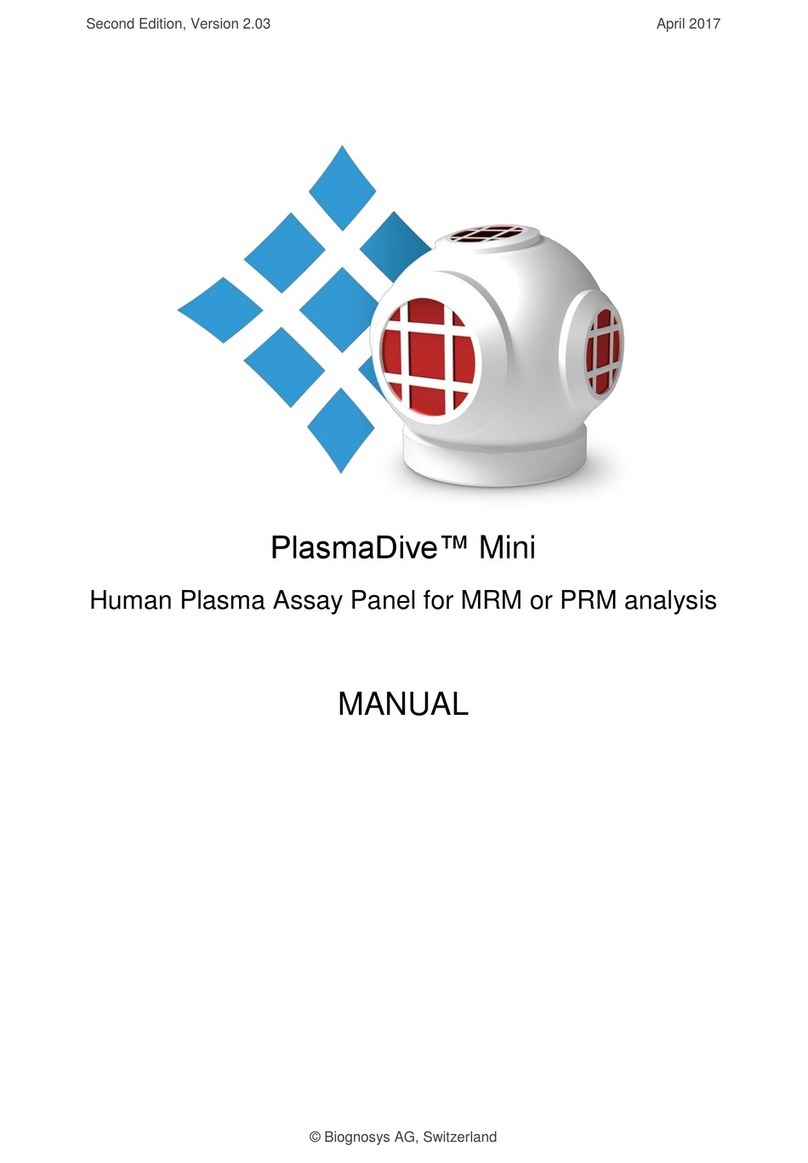 Biognosys PlasmaDive Mini manual