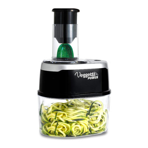 Ontel Veggetti Power Gourmet recipe guide and instructions