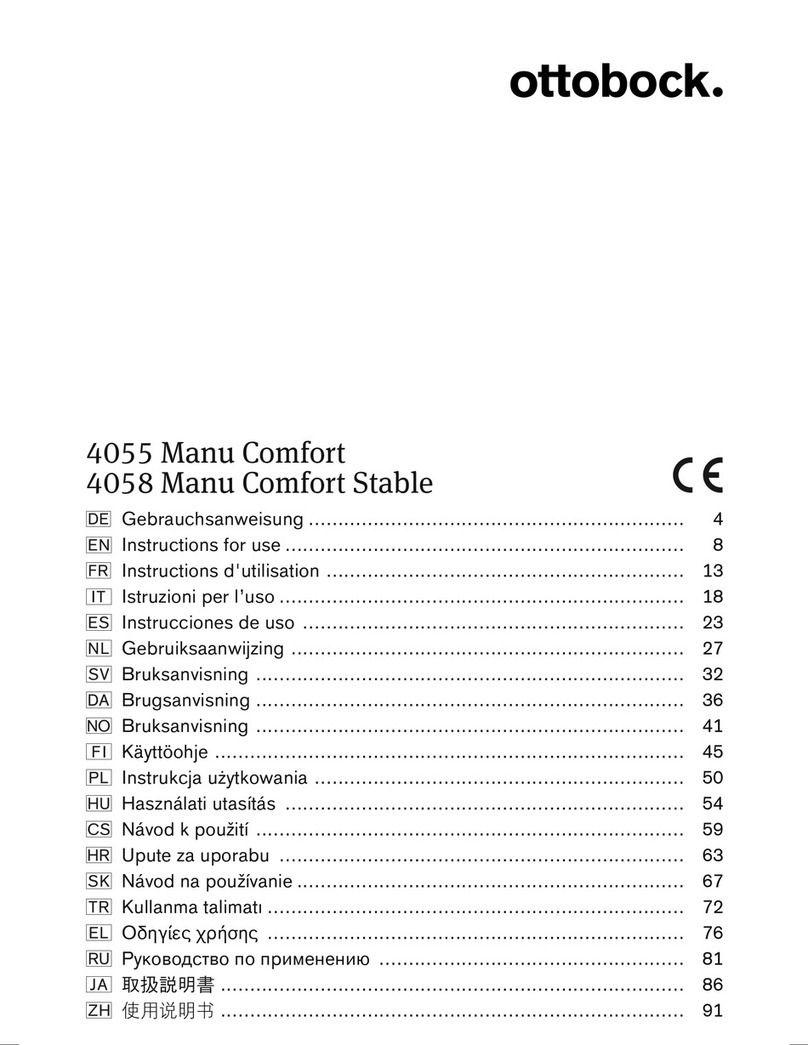 Otto Bock 4055 Manu Comfort User manual