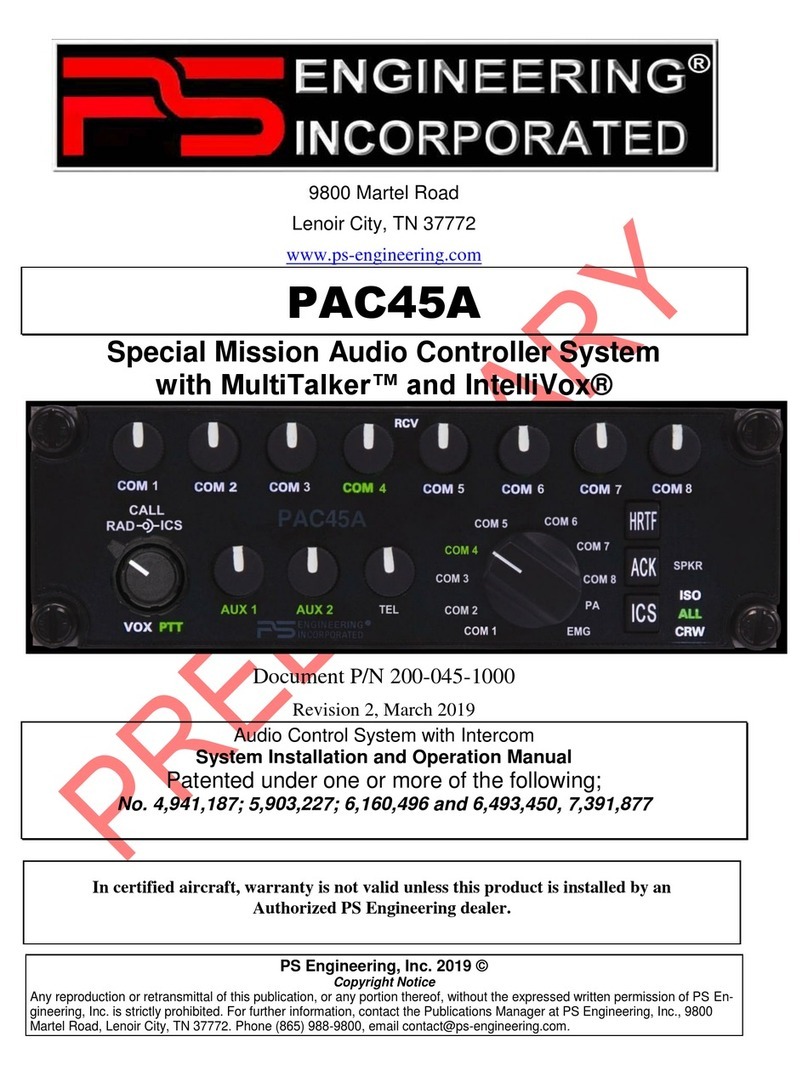 PS Engineering PAC45A User manual