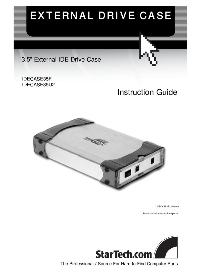 StarTech.com IDECASE35F Manual StarTech.com IDECASE35F Manual