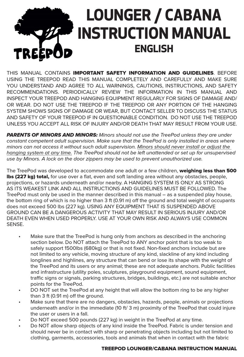 TREEPOD Lounger instruction manual