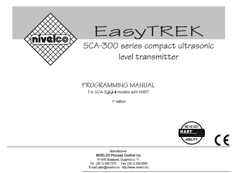 NIVELCO EasyTREK SCA-300 Series Owner's manual