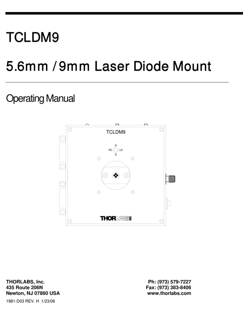 THORLABS TCLDM9 User manual