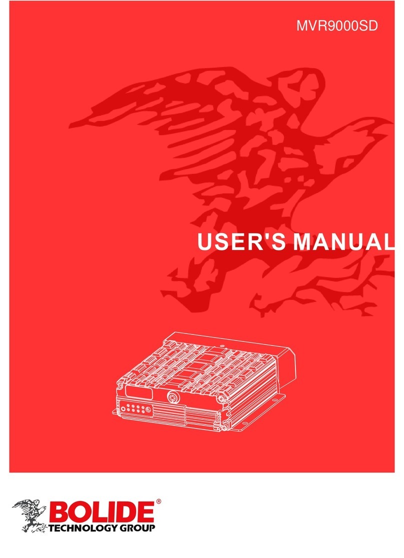 Bolide MVR9000SD user manual