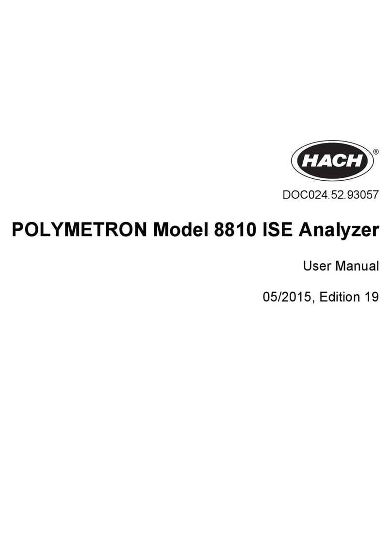 Hach POLYMETRON 8810 User manual
