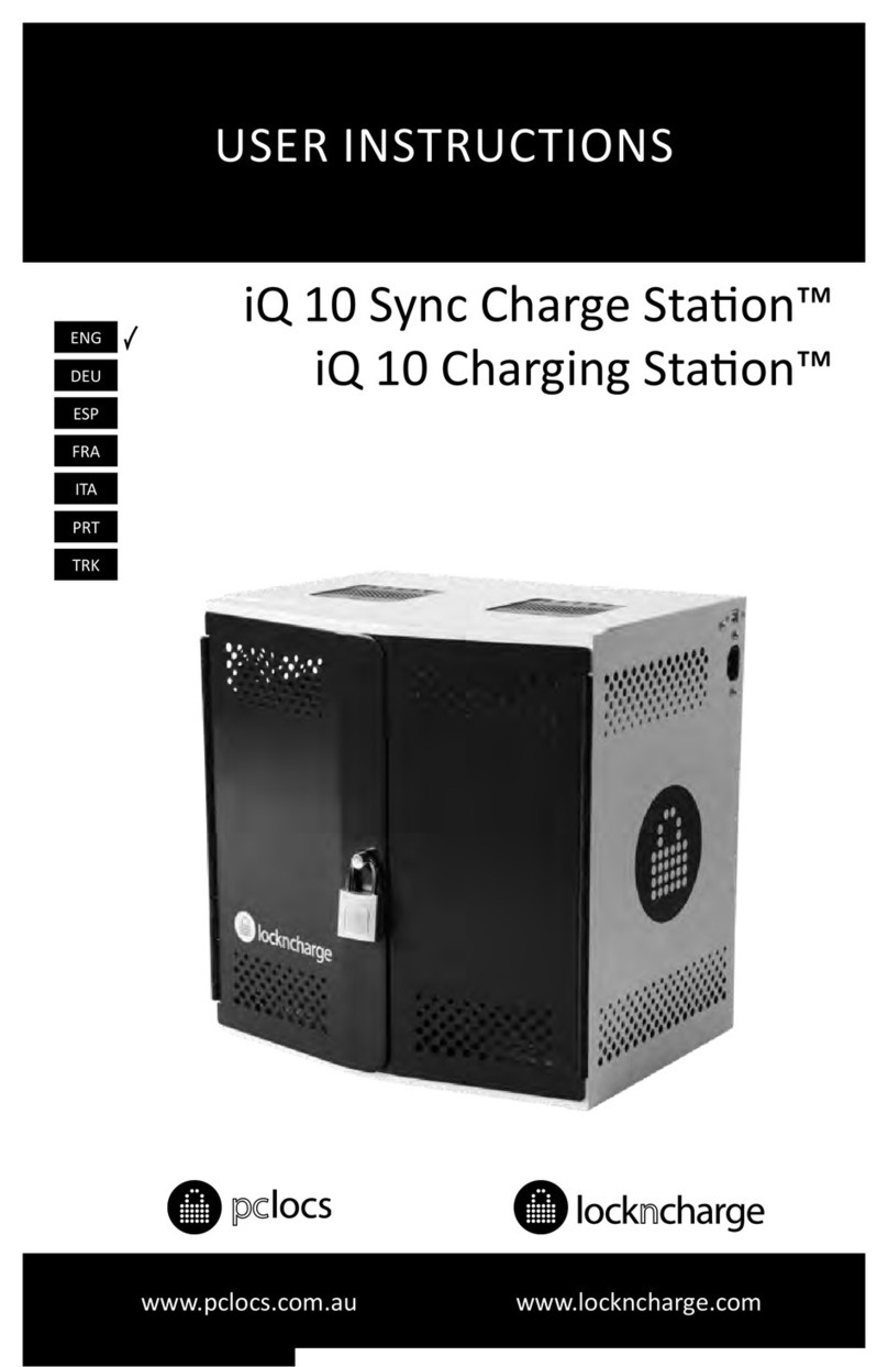PC Locs iQ 10 Sync Charge Station User instructions