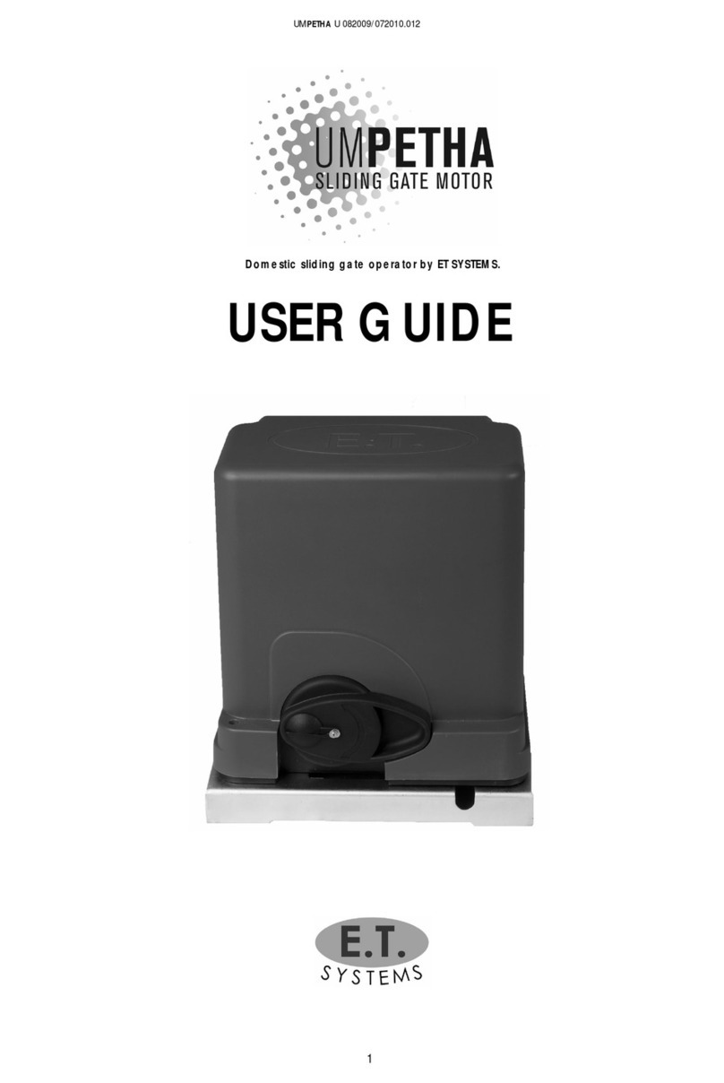 Et system Umpetha user guide Et system Umpetha user guide