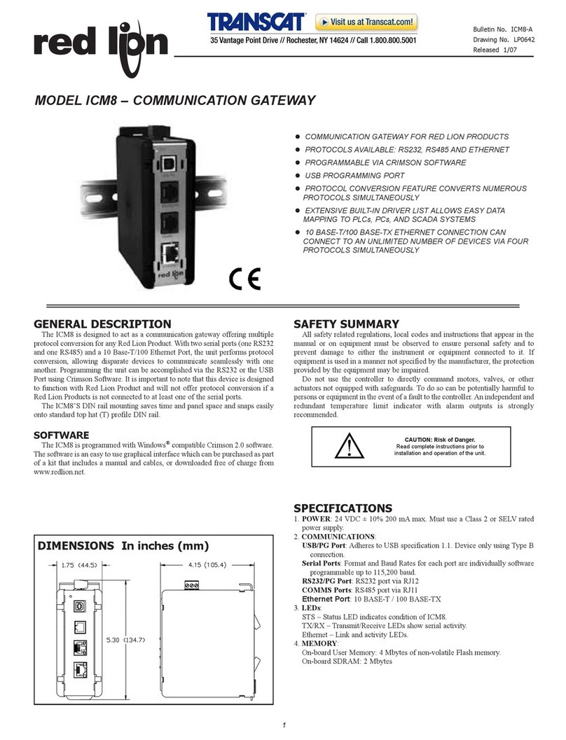 red lion ICM8 manual