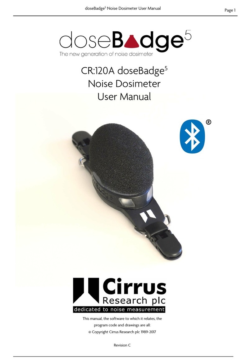 Cirrus Research Dosebadge 5 user manual