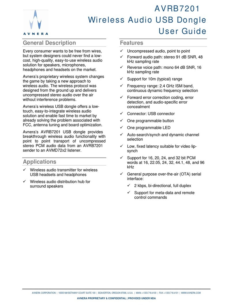 Avnera AVRB7201 User manual
