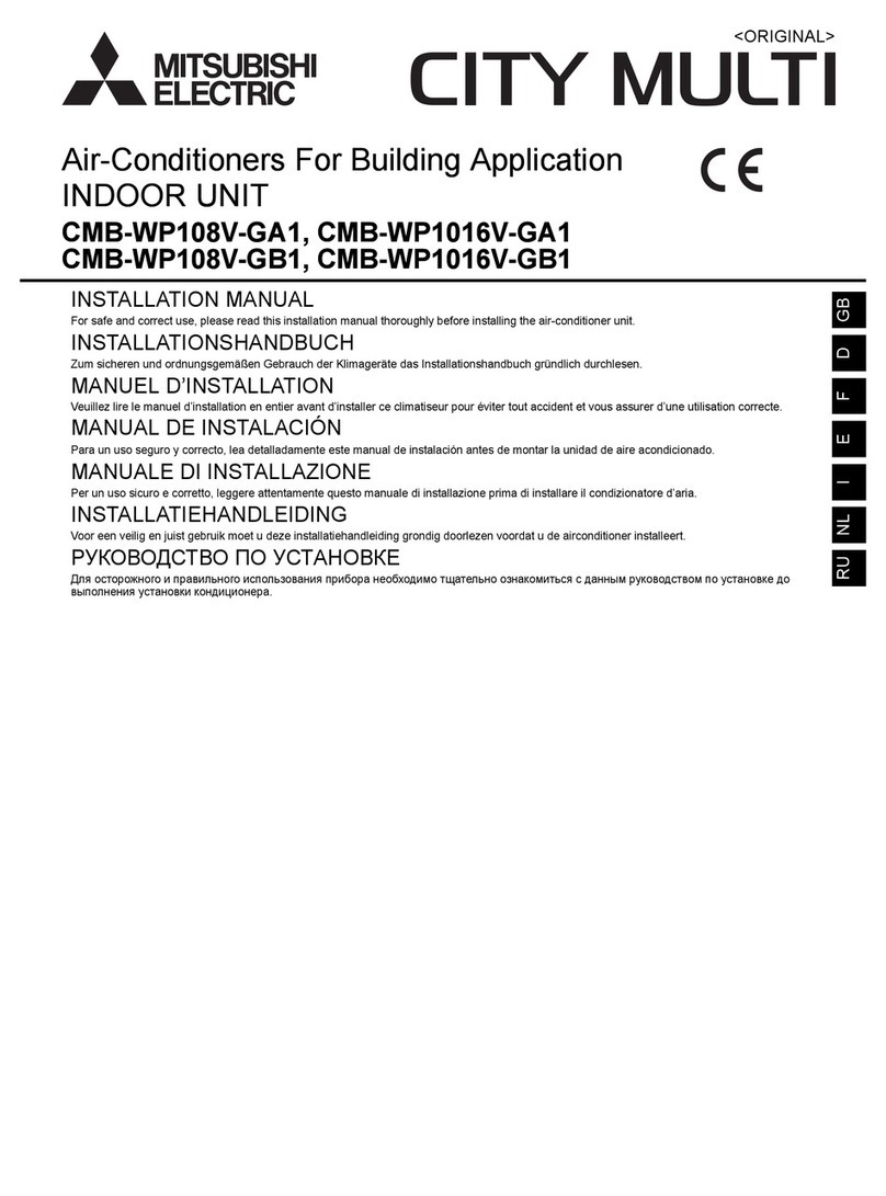 Mitsubishi Electric CITY MULTI CMB-WP108V-GA1 User manual