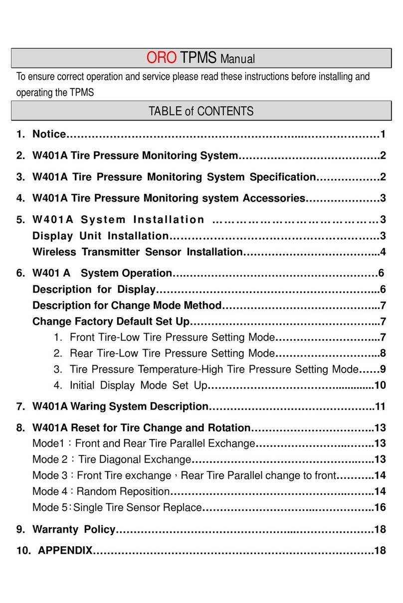 ORO W401A User manual