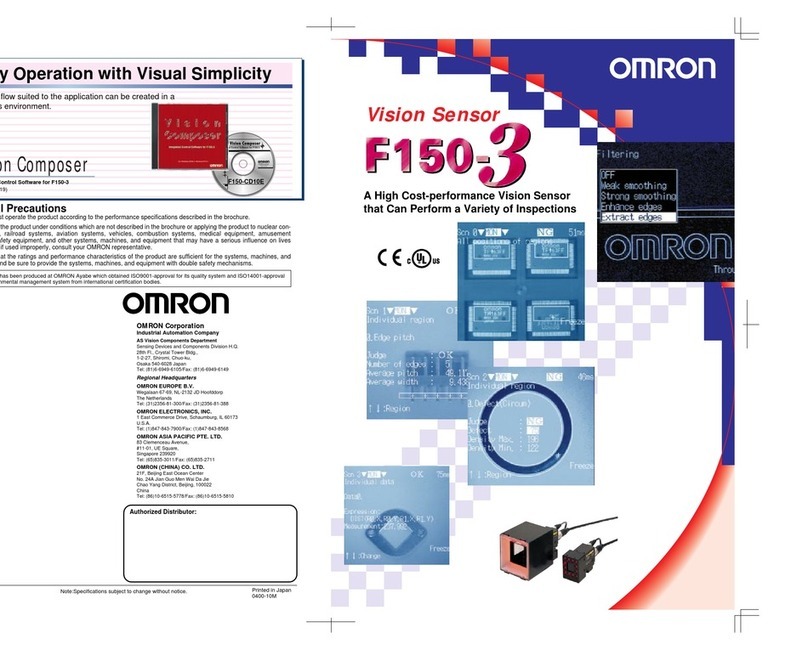 Omron F150-3 - Instruction Manual Omron F150-3 - Instruction Manual