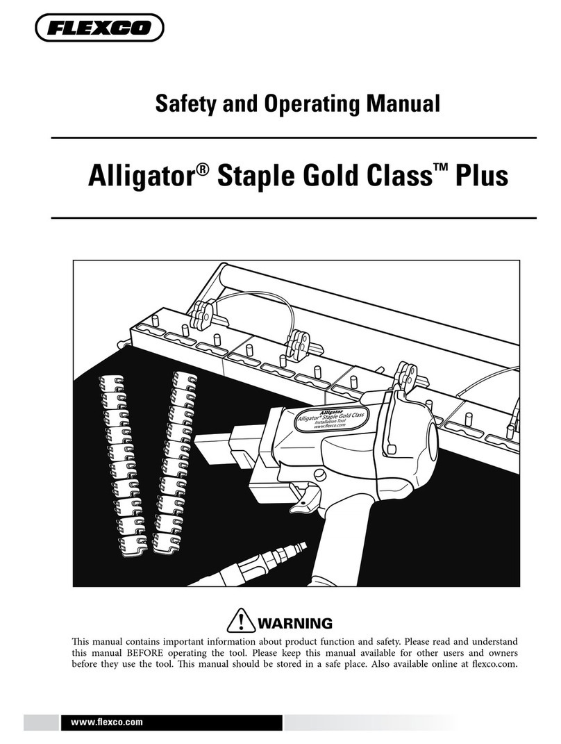 Flexco Alligator Staple Gold Class Plus Safety and operating manual