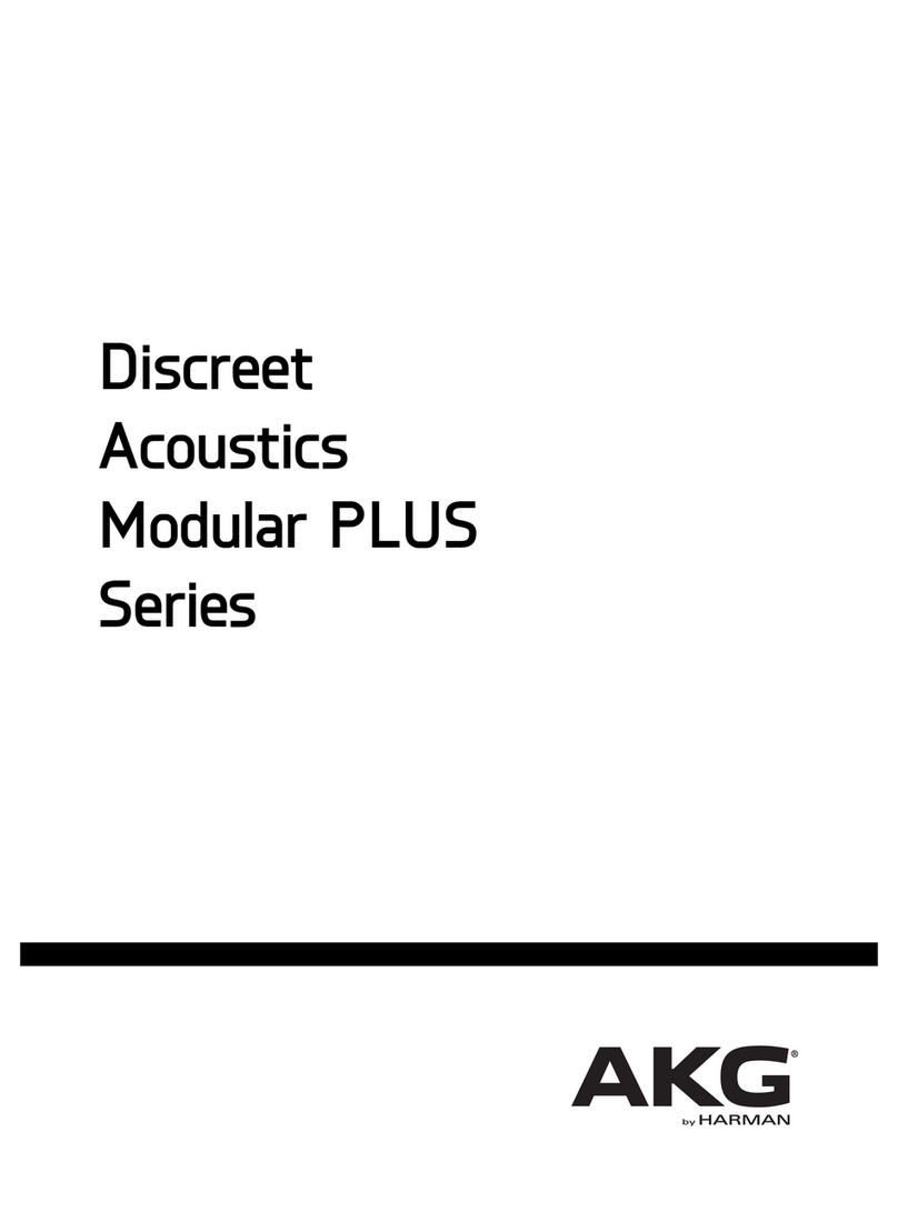 AKG Discreet Acoustics Modular PLUS Series User manual