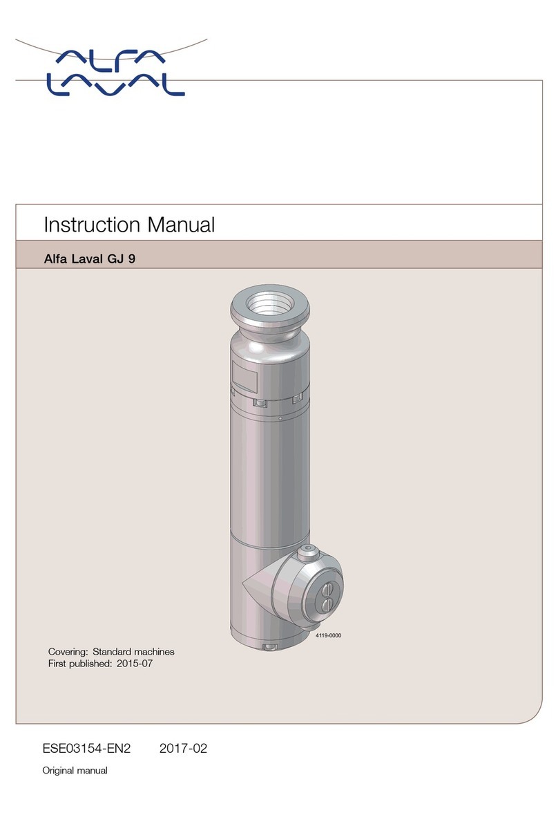 Alfalaval GJ 9 User manual