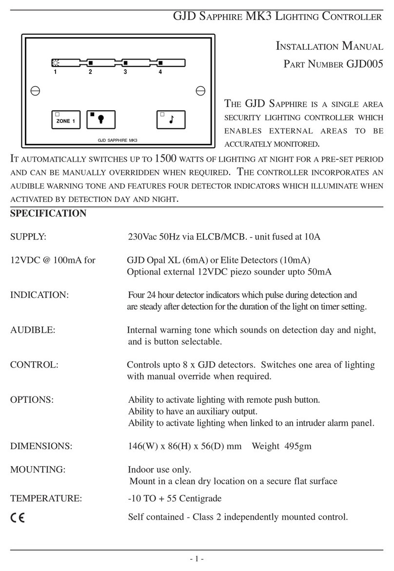 GJD SAPPHIRE MK3 installation manual
