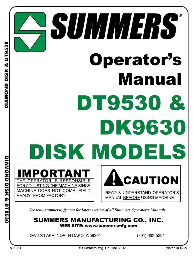 Summers DT9530 Operator's manual