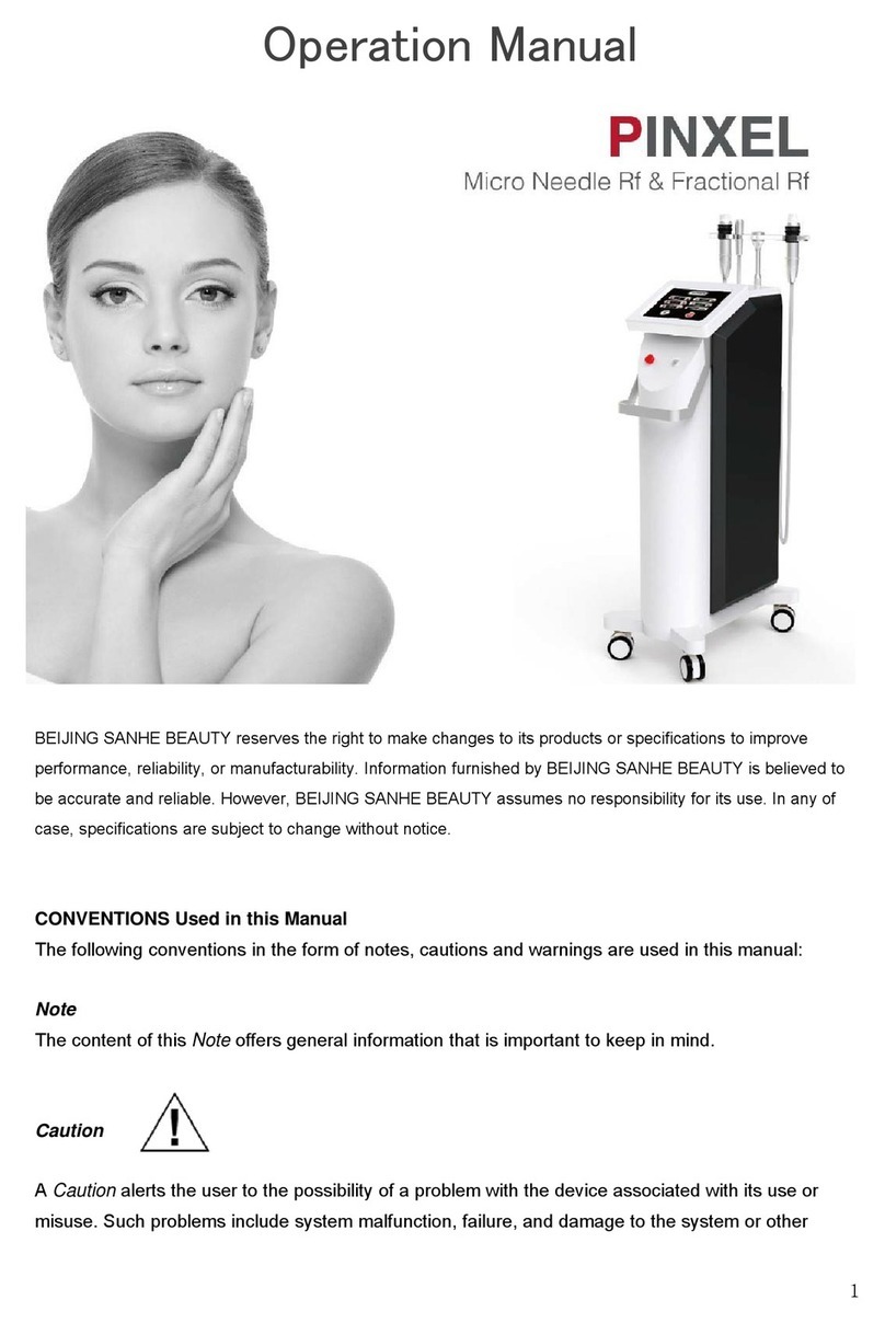 Beijing Sanhe Beauty S & T Co,.Ltd PINXEL Operation manual Beijing Sanhe Beauty S & T Co,.Ltd PINXEL Operation manual