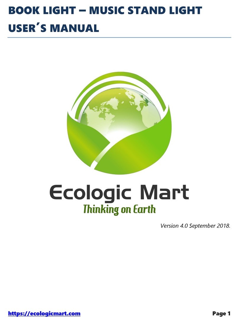 Ecologic Mart Book Light user manual