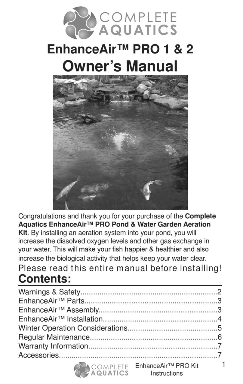 Complete Aquatics EnhanceAir PRO 1 owner's manual Complete Aquatics EnhanceAir PRO 1 owner's manual