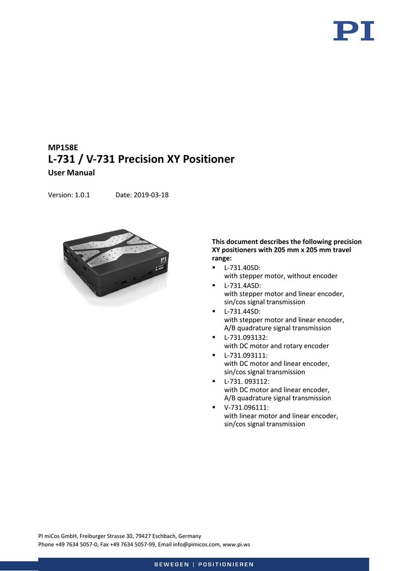 PI Micos L-731 Series user manual