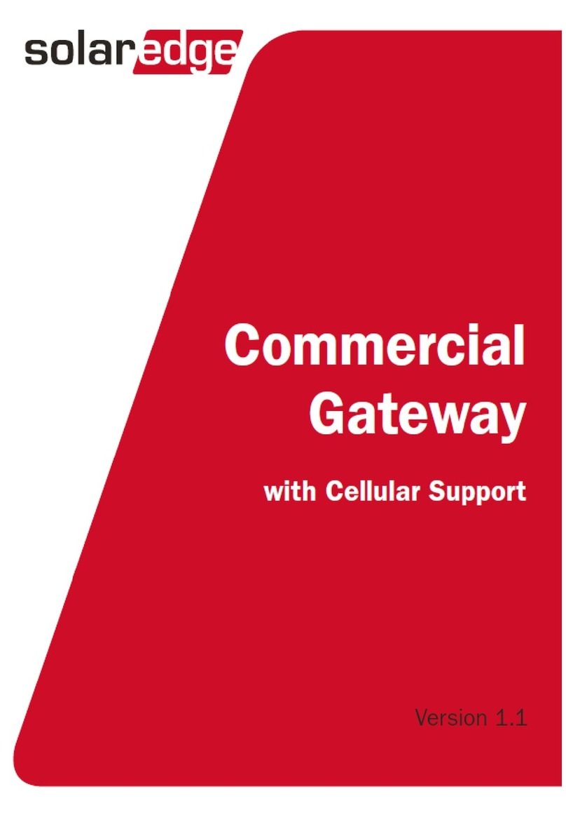 SolarEdge The Commerical Gateway installation guide