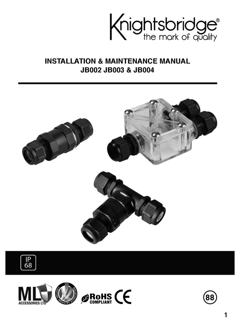 Knightsbridge JB002 Installation & maintenance manual