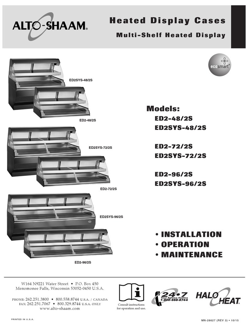 Alto-Shaam ED2SYS/2S Series Installation and user guide