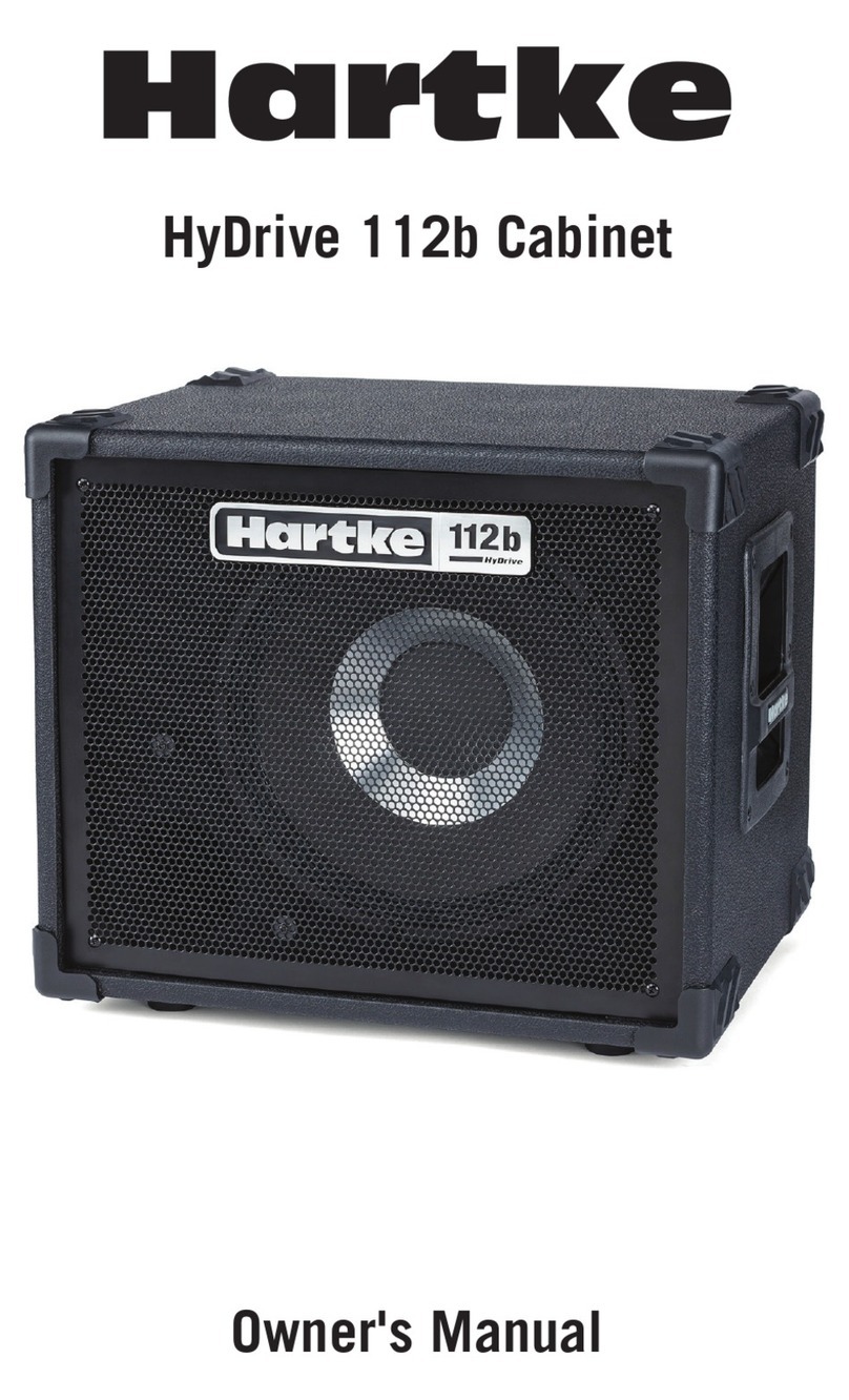 Hartke HyDrive 112b owner's manual