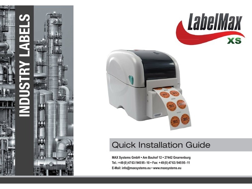 Max Systems LabelMax XS User manual