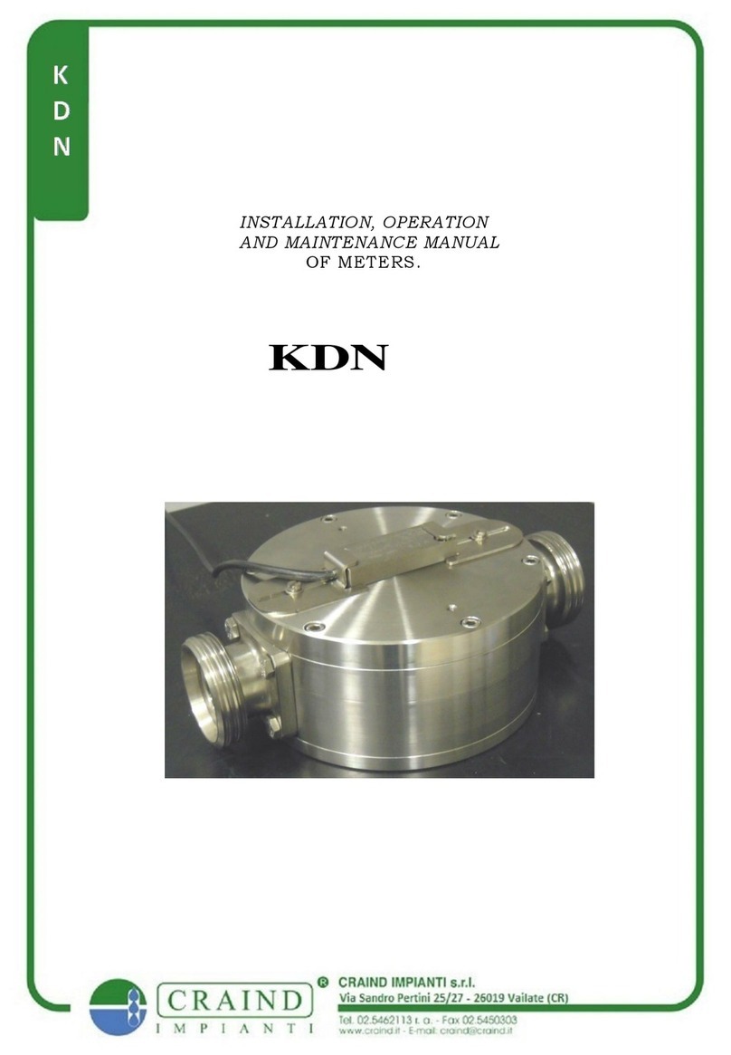 Craind Impianti KDN Installation, operation and maintenance manual
