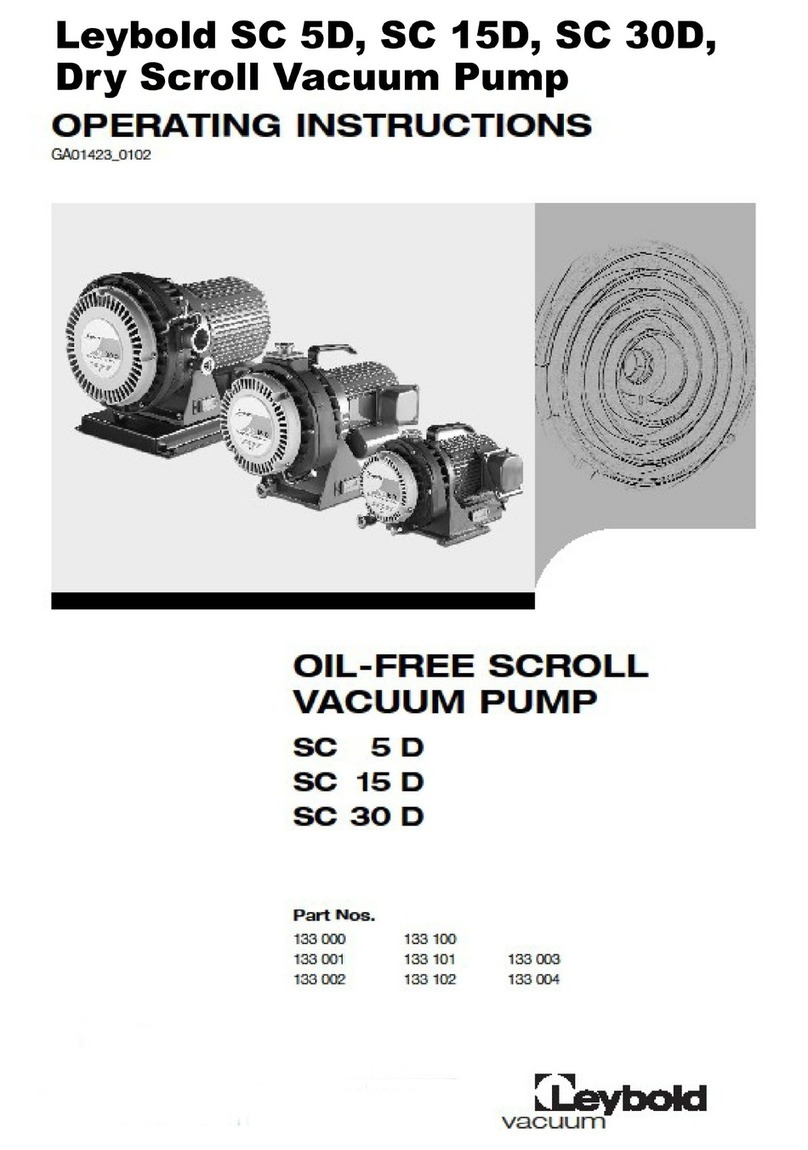 Leybold vacuum SC 5 D operating instructions
