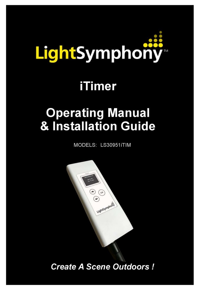Light Symphony iTimer Operating & installation guide Light Symphony iTimer Operating & installation guide