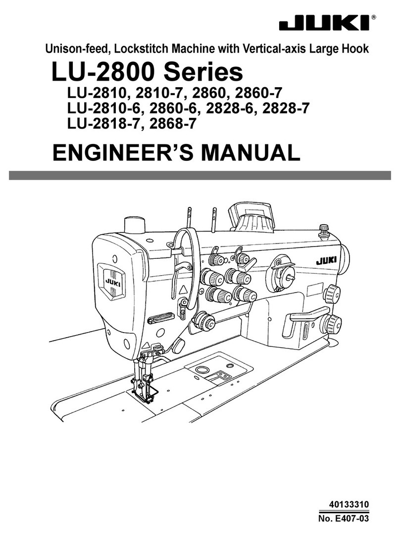 JUKI LU-2800 Series Quick start guide JUKI LU-2800 Series Quick start guide