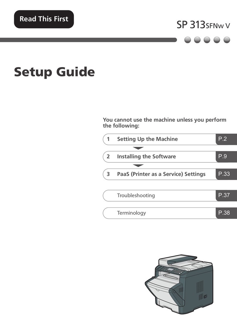 Ricoh SP 313SFNW V Setup guide