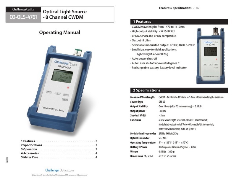 Challenger Optics CO-OLS-4761 User manual