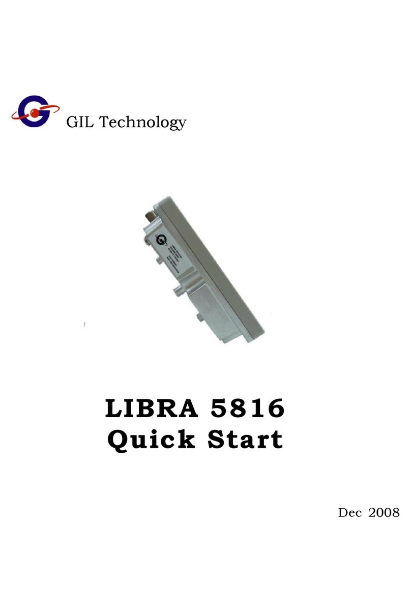 GIL Technology LIBRA 5816 BS quick start