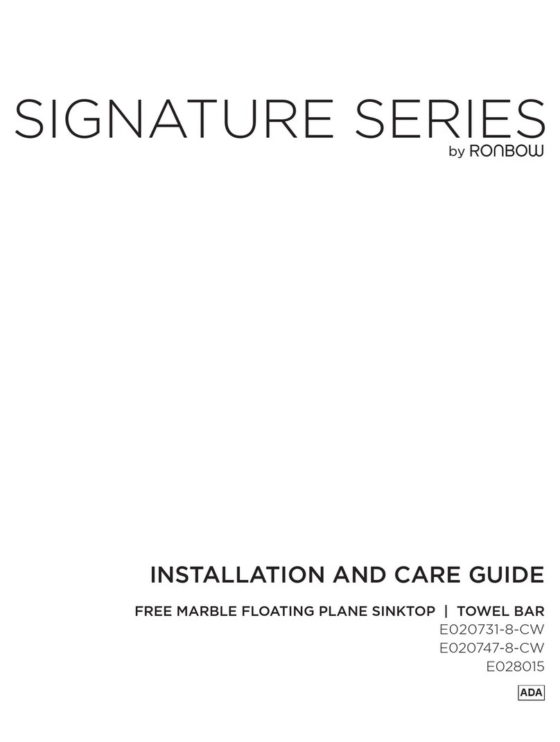 Ronbow Signature series Installation and care guide