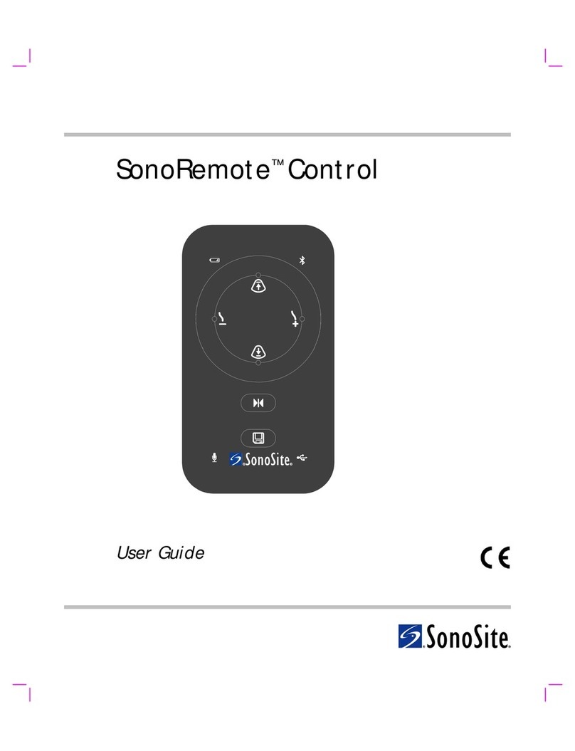 SonoSite SonoRemote Control User manual