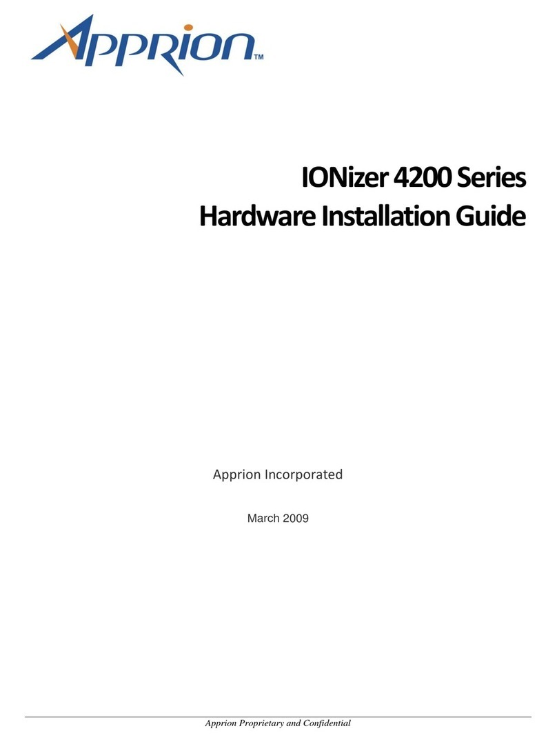 Apprion IONizer 4200 Series Hardware installation guide