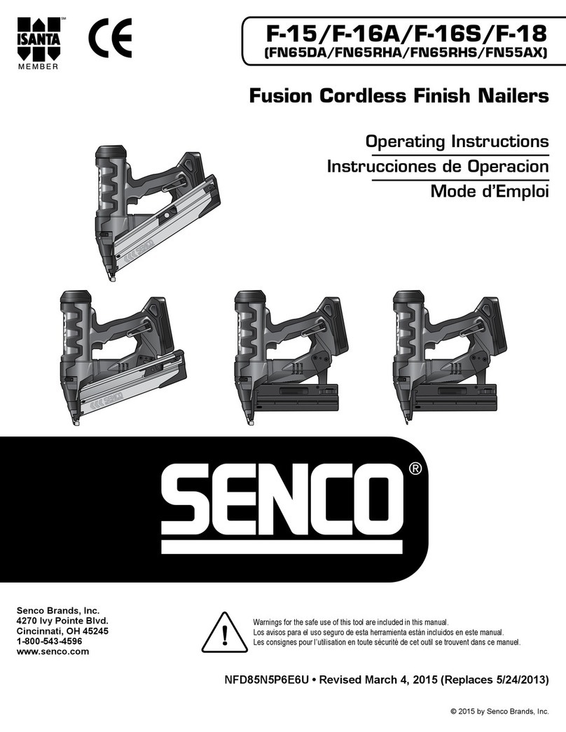 Senco F-15 User manual Senco F-15 User manual