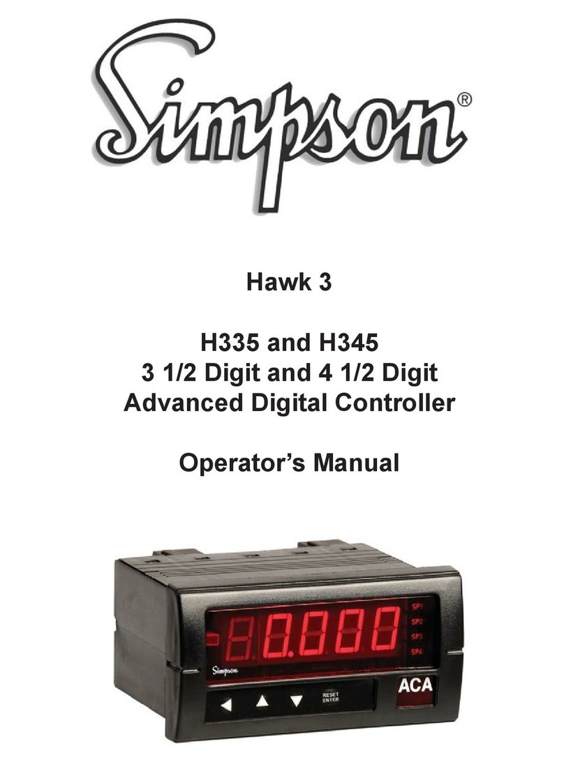 Simpson Hawk 3 Operator's manual