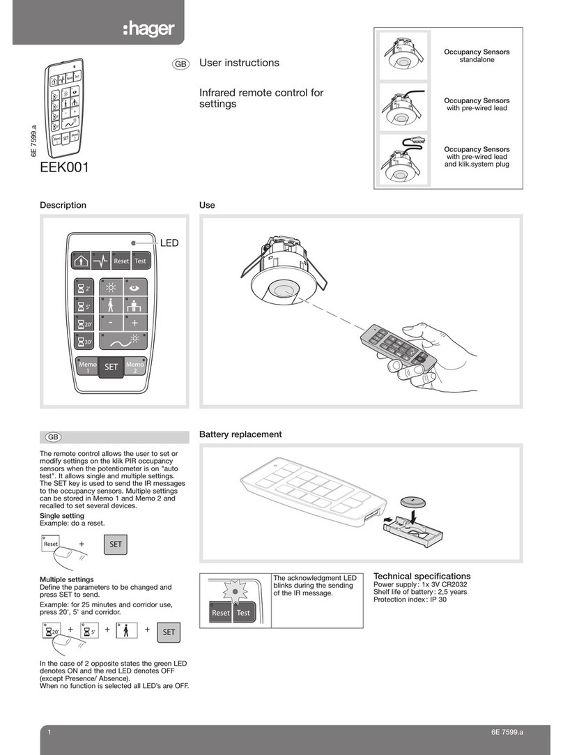 hager EEK001 User instructions