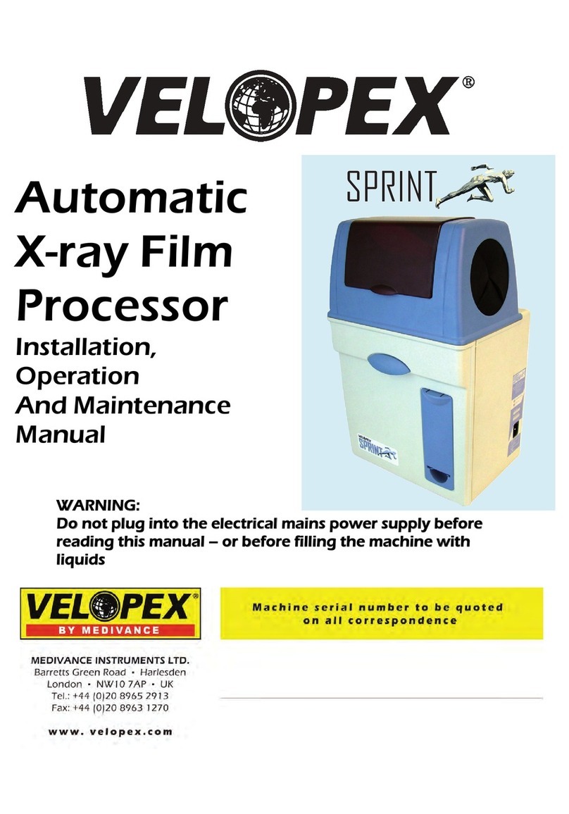 Velopex Sprint Installation, operation and maintenance manual