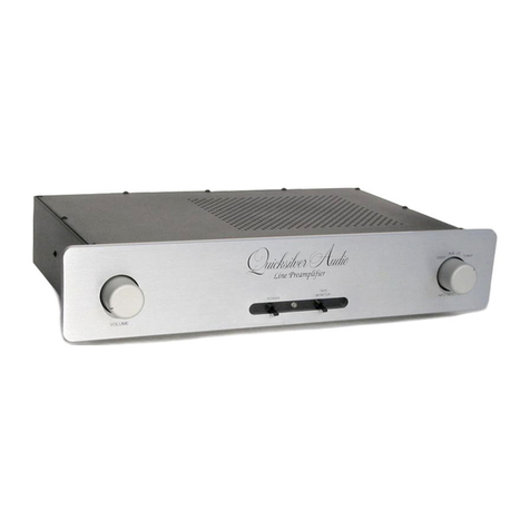 Quicksilver Line Stage Preamplifier operating instructions